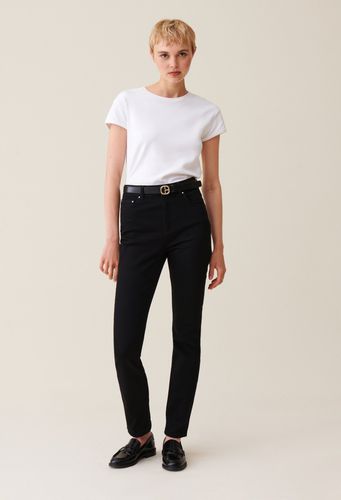 Jean slim noir taille mi-haute - Claudie Pierlot - Modalova