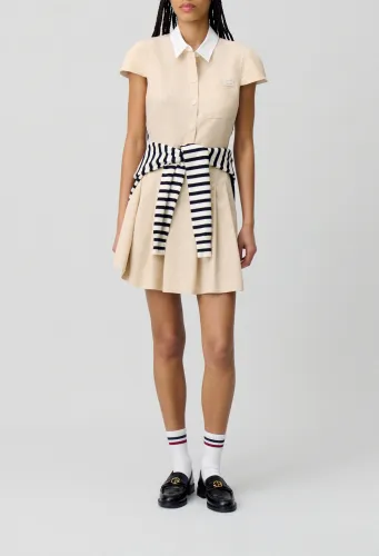 Robe courte plissée - Claudie Pierlot - Modalova