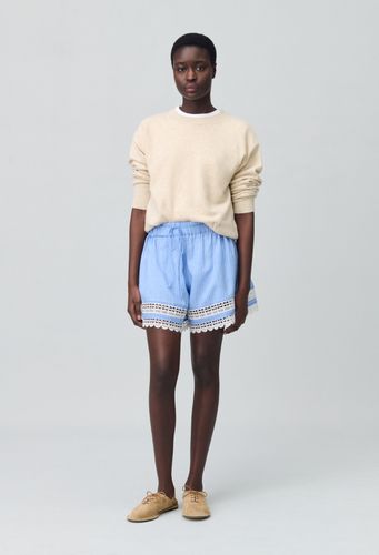 Short rayé dentelle - Claudie Pierlot - Modalova