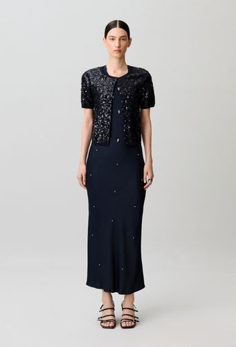 Cardigan ajusté maille sequins - Claudie Pierlot - Modalova