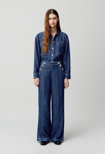 Chemise denim oversize - Claudie Pierlot - Modalova