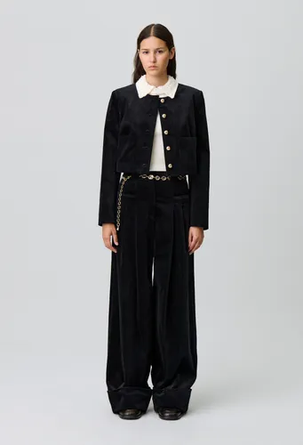 Veste boîte courte velours - Claudie Pierlot - Modalova