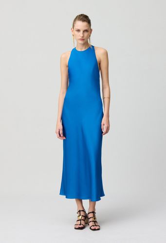 Robe longue satinée dos nu - Claudie Pierlot - Modalova