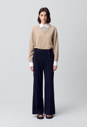 Pantalon droit à pont - Claudie Pierlot - Modalova