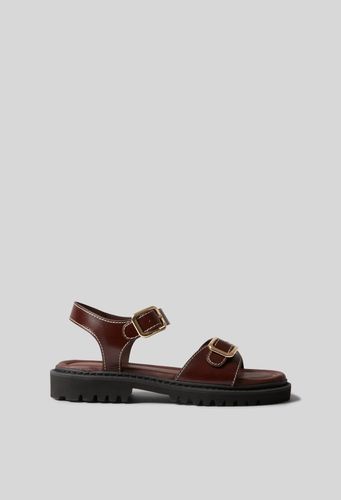 Sandales cuir boucles - Claudie Pierlot - Modalova