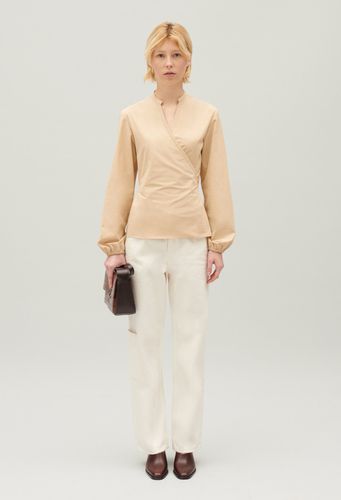 Blouse cache-caur sable - Claudie Pierlot - Modalova