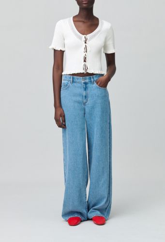 Top noeuds maille fine - Claudie Pierlot - Modalova