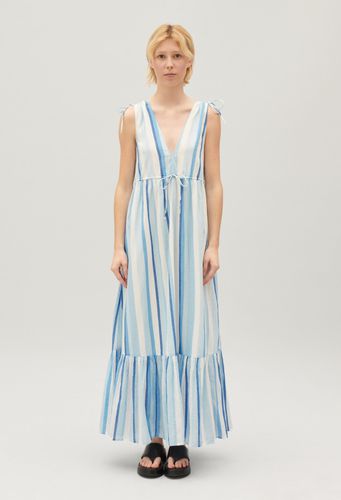 Robe longue rayures bleue - Claudie Pierlot - Modalova