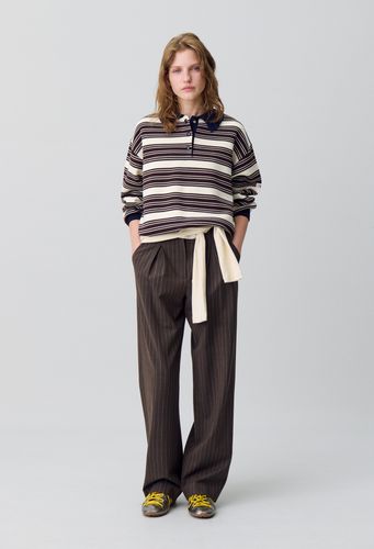 Pull polo large rayures - Claudie Pierlot - Modalova
