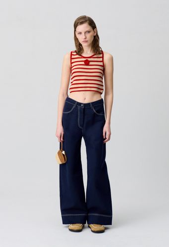 Top rayé crochet - Claudie Pierlot - Modalova