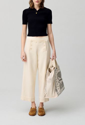 Pantalon droit à pont - Claudie Pierlot - Modalova