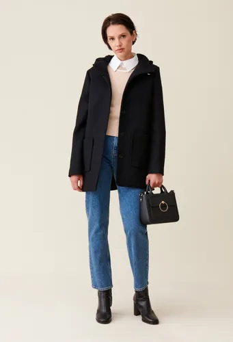 Manteau capuche noir - Claudie Pierlot - Modalova