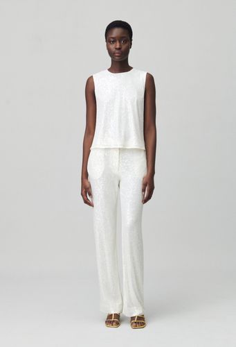 Pantalon à sequins blanc - Claudie Pierlot - Modalova