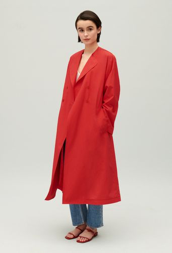 Trench long rouge - Claudie Pierlot - Modalova