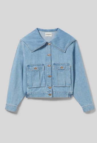 Veste jean denim col large - Claudie Pierlot - Modalova