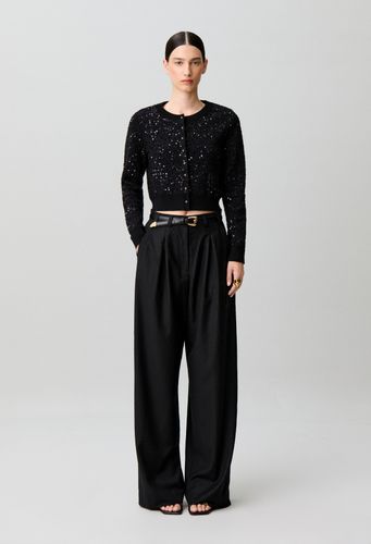 Cardigan classique maille sequins - Claudie Pierlot - Modalova