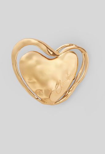 Broche dorée coeur - Claudie Pierlot - Modalova