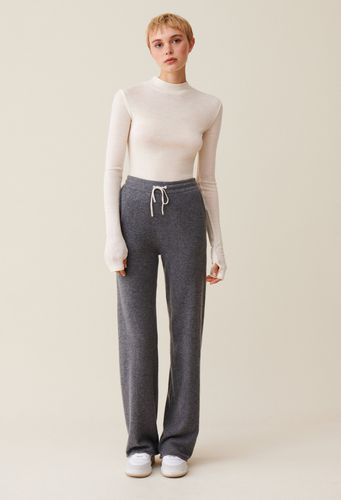 Pantalon fluide cachemire gris - Claudie Pierlot - Modalova