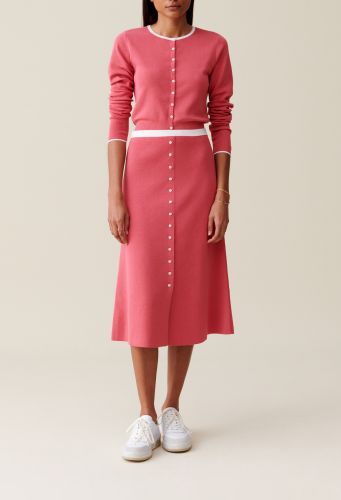 Jupe maille mi-longue - Claudie Pierlot - Modalova