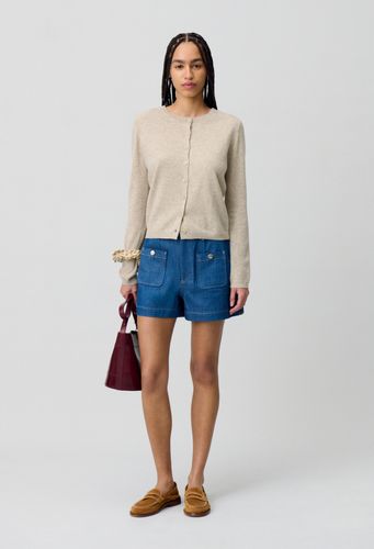 Cardigan laine boutonné broderie CP - Claudie Pierlot - Modalova