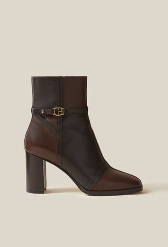 Bottines cuir vernis patchwork - Claudie Pierlot - Modalova