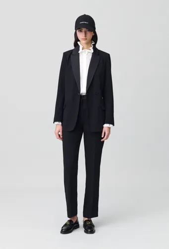 Veste tailleur boutonnée ceinturée - Claudie Pierlot - Modalova