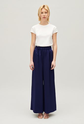 Pantalon large taille smockée - Claudie Pierlot - Modalova