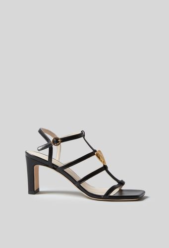 Sandales talons cuir coeur - Claudie Pierlot - Modalova