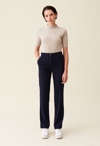 Pantalon tailleur bleu marine - Claudie Pierlot - Modalova