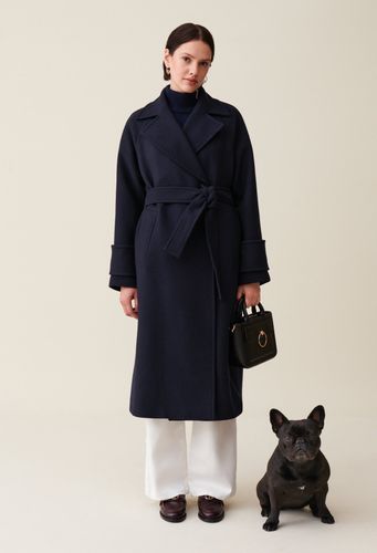 Manteau laine esprit trench-coat - Claudie Pierlot - Modalova