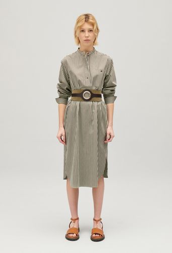 Robe longue rayures verte - Claudie Pierlot - Modalova