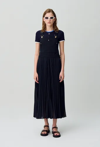 Robe longue plissée - Claudie Pierlot - Modalova