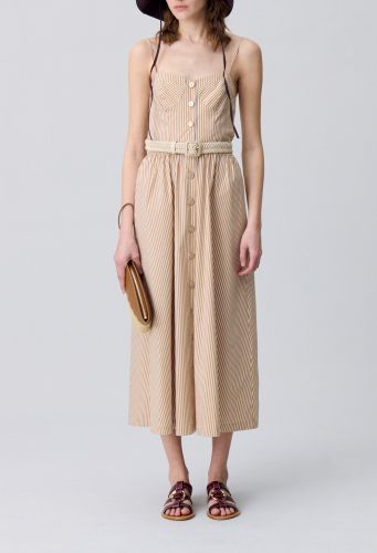 Robe longue rayée - Claudie Pierlot - Modalova