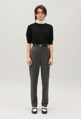 Pantalon tailleur gris chiné - Claudie Pierlot - Modalova