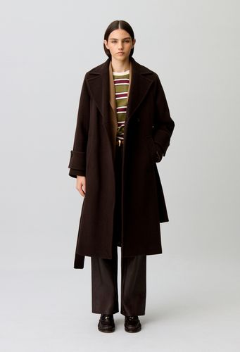 Manteau long ceinturé - Claudie Pierlot - Modalova