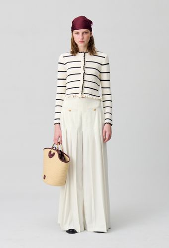 Pantalon large à plis - Claudie Pierlot - Modalova