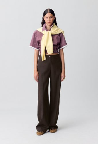 Pantalon droit laine - Claudie Pierlot - Modalova