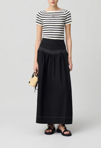 Jupe longue basque - Claudie Pierlot - Modalova