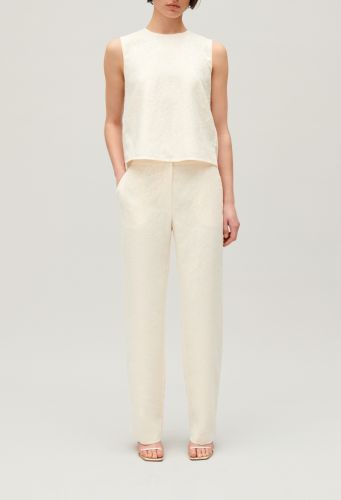 Pantalon sequins écru - Claudie Pierlot - Modalova