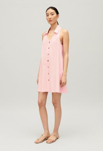 Robe courte babydoll boutonnée - Claudie Pierlot - Modalova