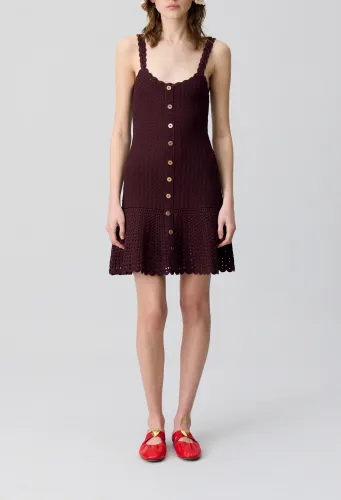 Robe courte crochet - Claudie Pierlot - Modalova