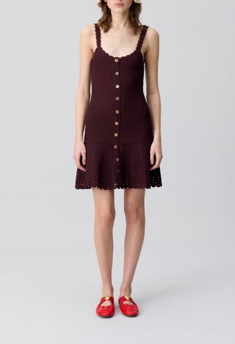 Robe courte crochet - Claudie Pierlot - Modalova