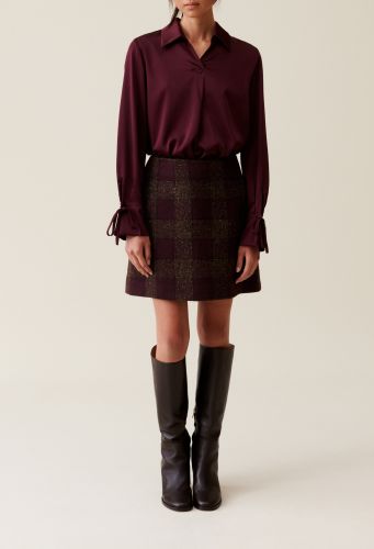 Blouse fluide col ouvert - Claudie Pierlot - Modalova