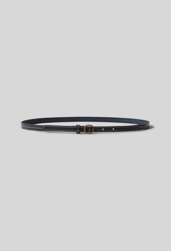Ceinture cuir contrastée - Claudie Pierlot - Modalova