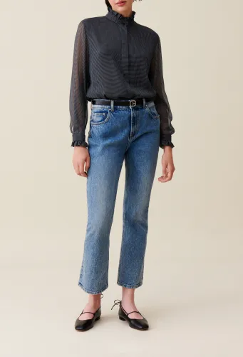 Chemise fluide petits carreaux - Claudie Pierlot - Modalova