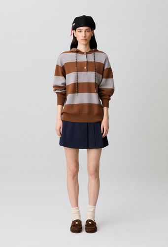 Pull large en maille rayé - Claudie Pierlot - Modalova