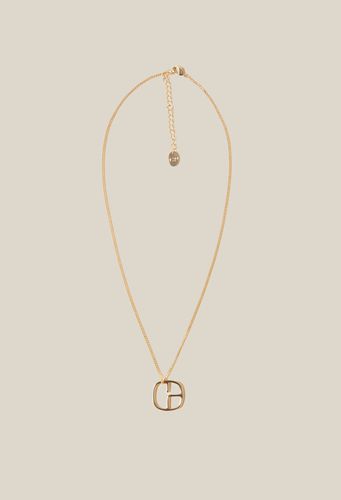 Collier pendentif monogramme doré - Claudie Pierlot - Modalova