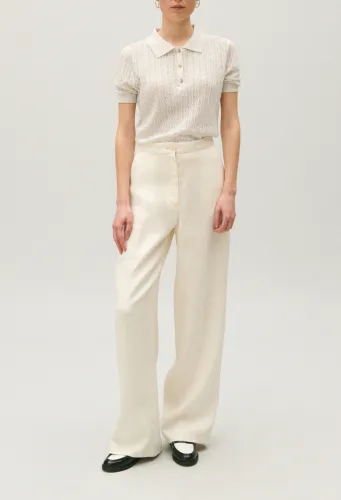Pantalon de tailleur lin mélangé - Claudie Pierlot - Modalova