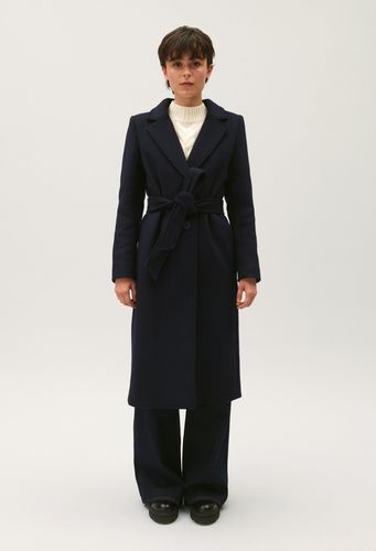 Manteau long marine - Claudie Pierlot - Modalova