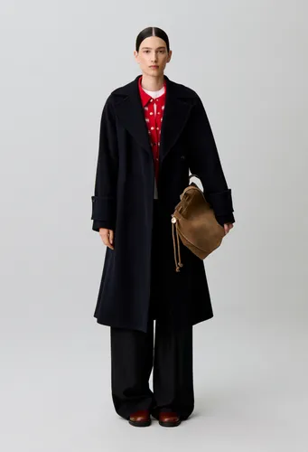Manteau droit ceinture amovible - Claudie Pierlot - Modalova